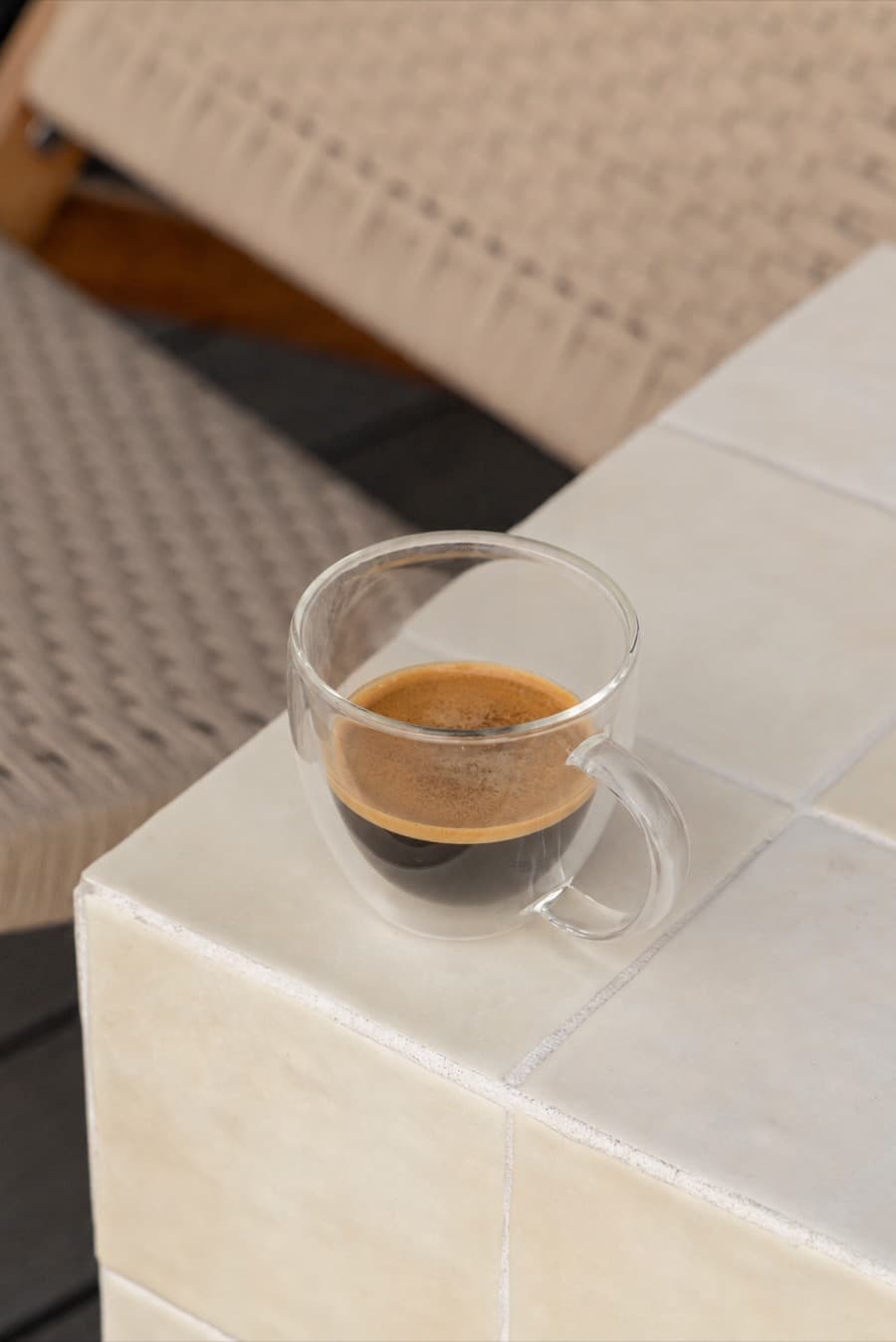 Taza de café recién preparado